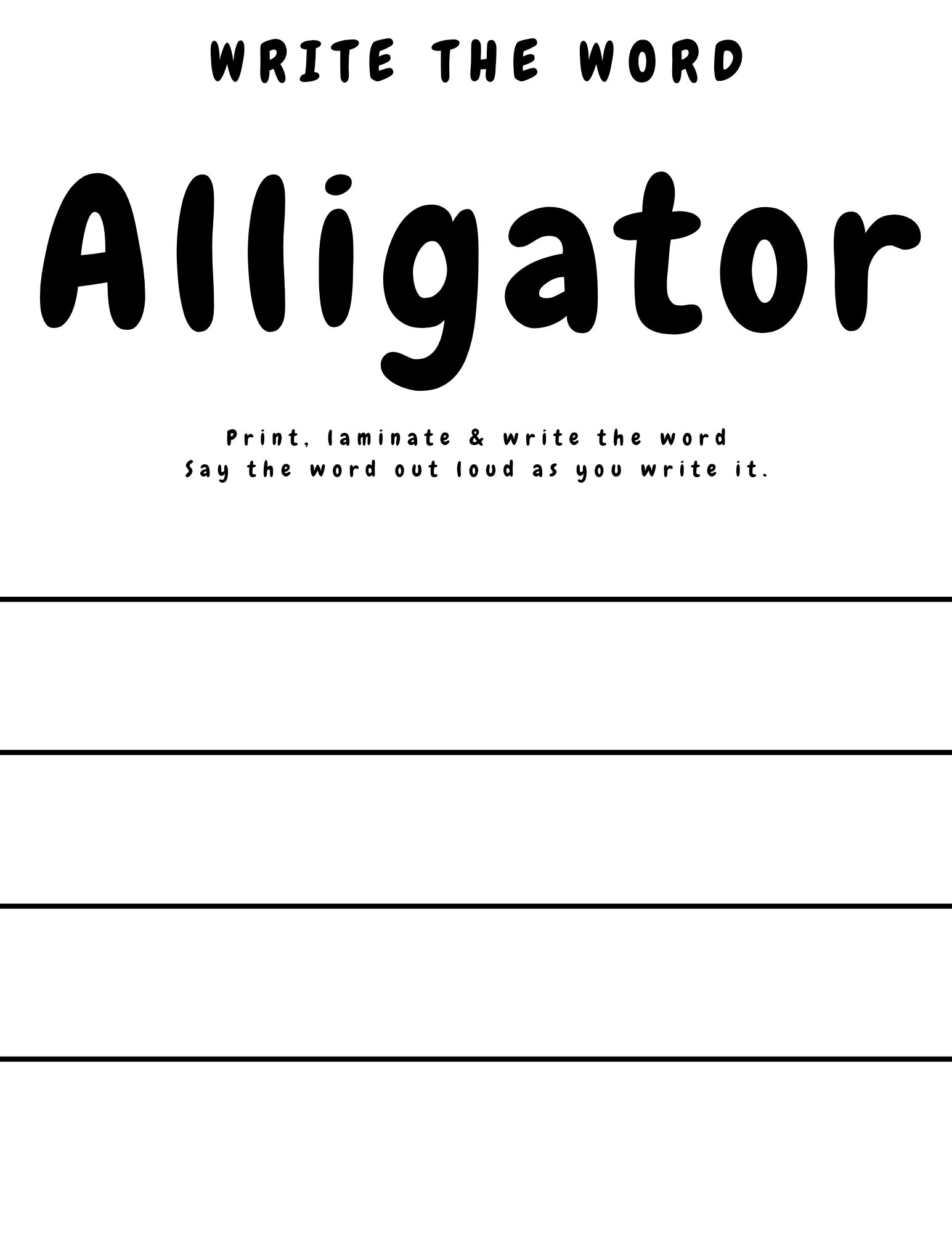 Level 3 – ABC Read & Write