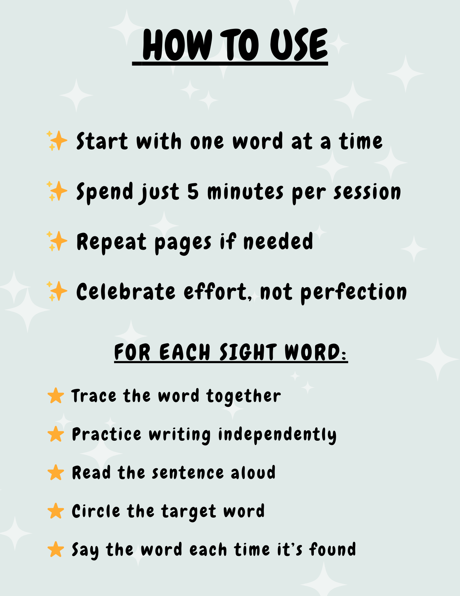 Level 5 – Sight Words Volume 1