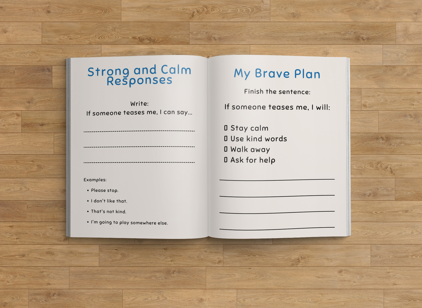 When Someone Teases Me | Social Skills Workbook for Kids
