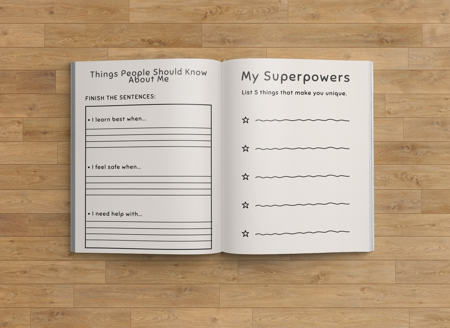 My Brain Works Differently | Neurodivergent Kids Confidence Workbook