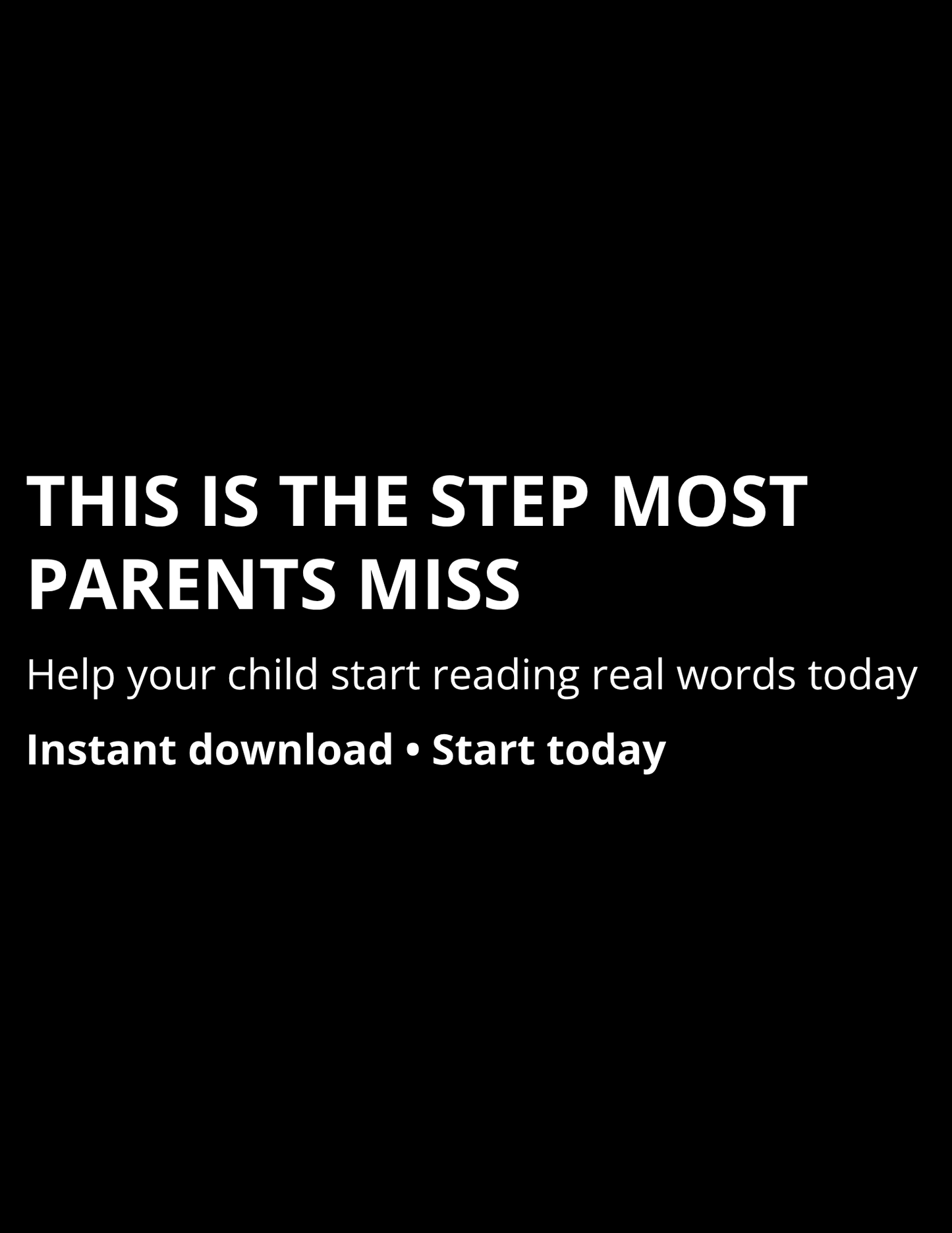Blending & First Words Workbook (Level 2)