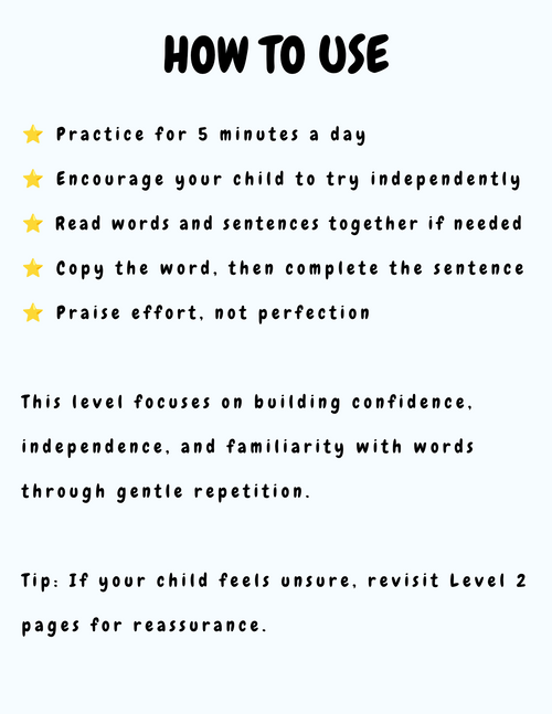 Level 3 – ABC Read & Write