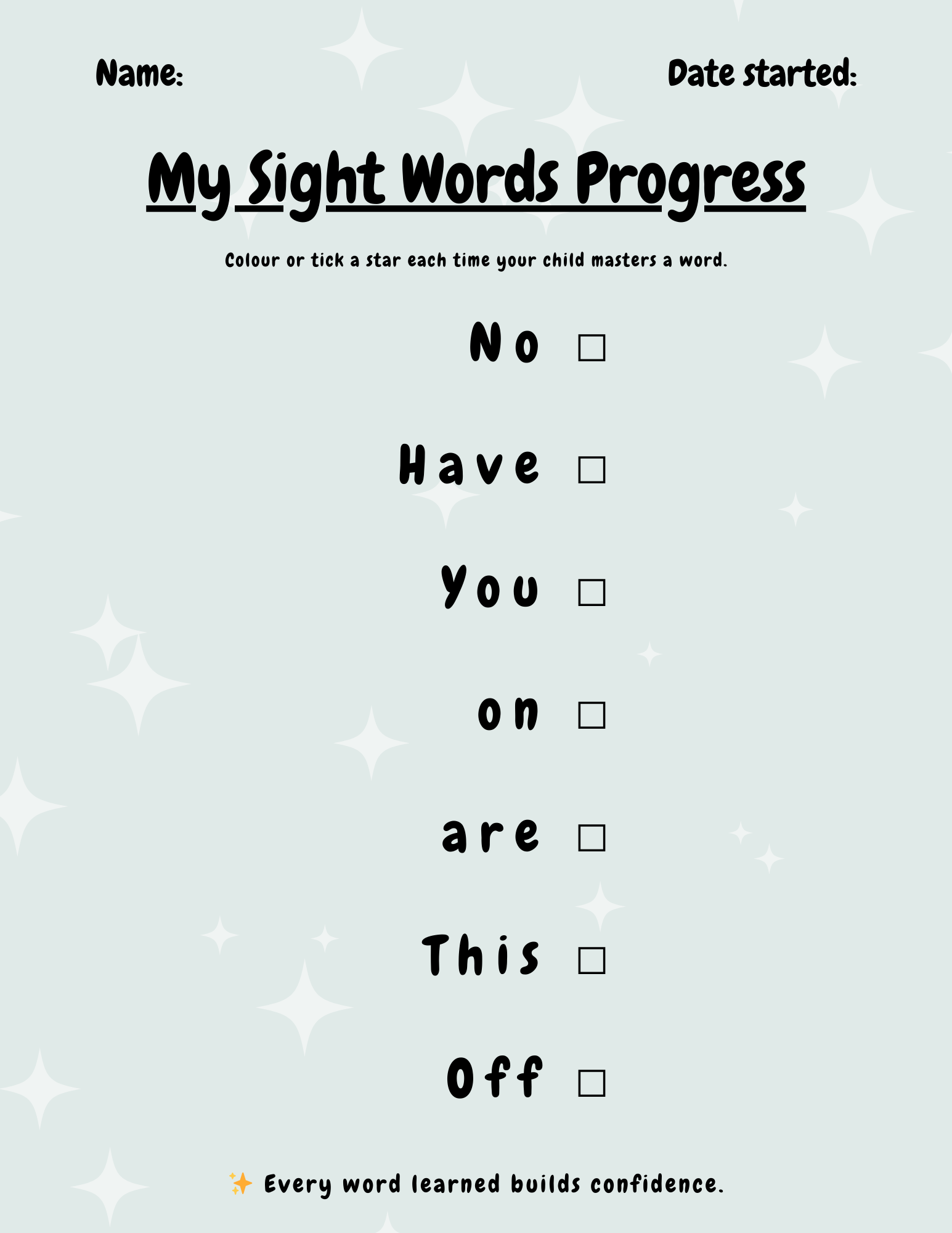 Level 5 – Sight Words Volume 1