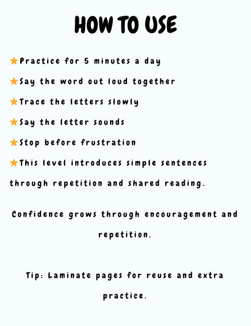 Level 2 – ABC Word Tracing