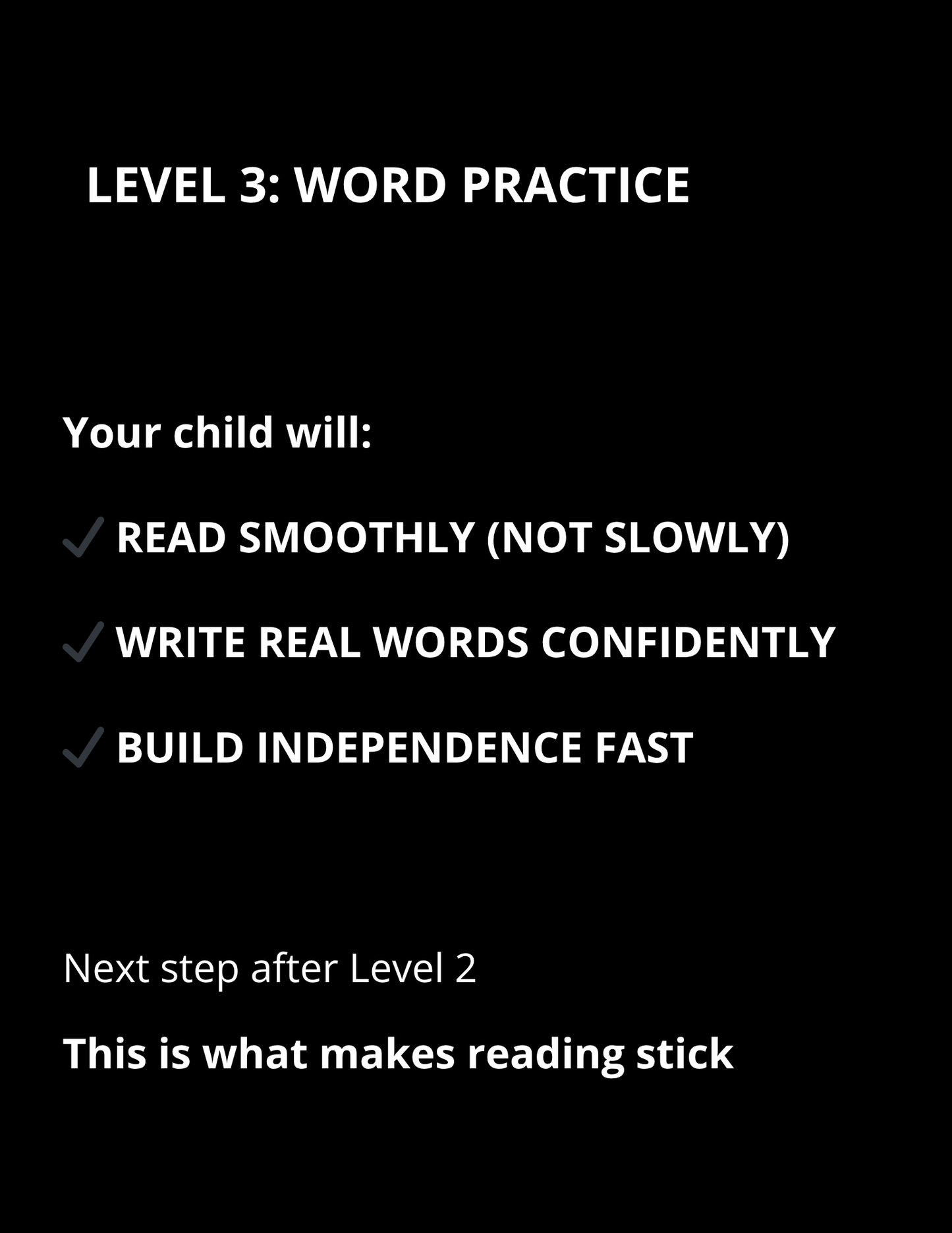 Sentence Reading Foundations (Level 3)