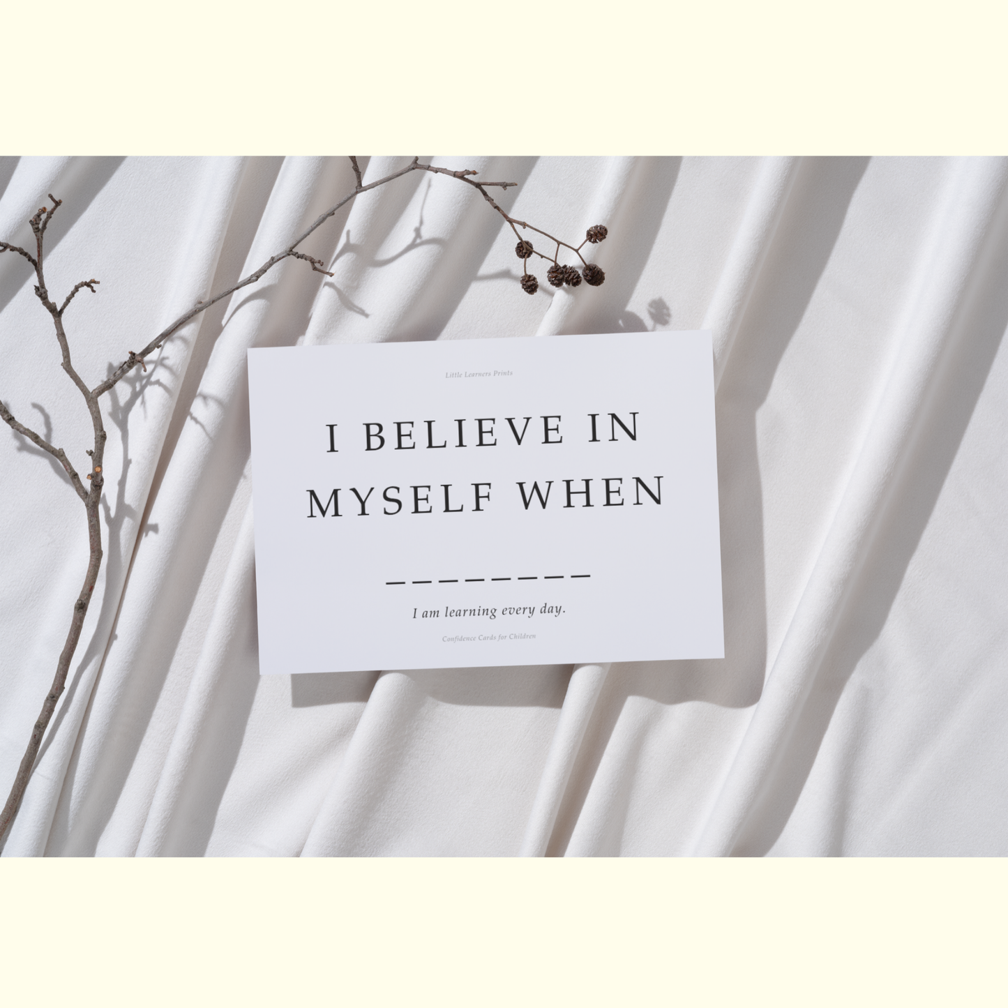 Confidence Cards for Little Minds