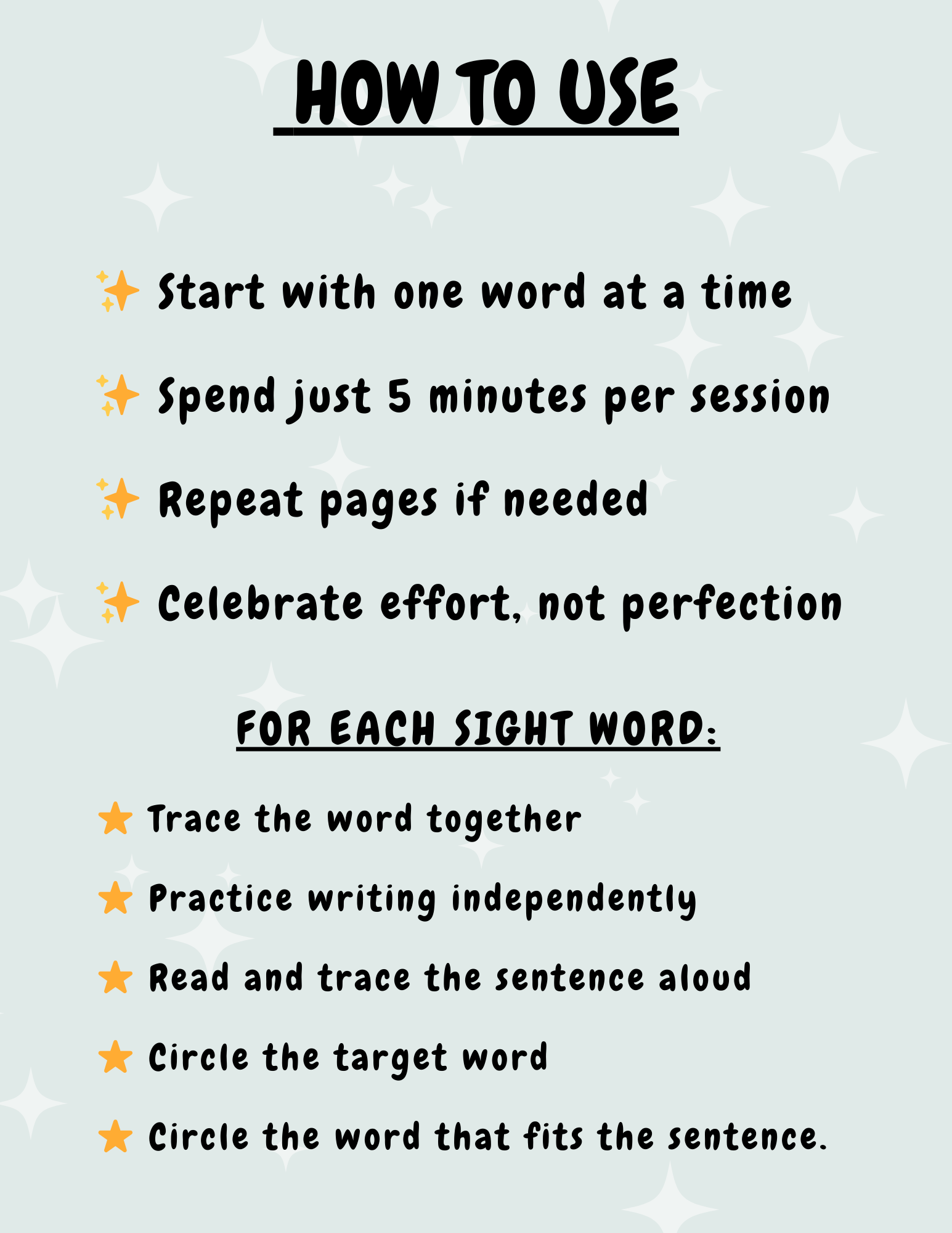 Level 6 – Sight Words Volume 2 (Advanced Early Readers)