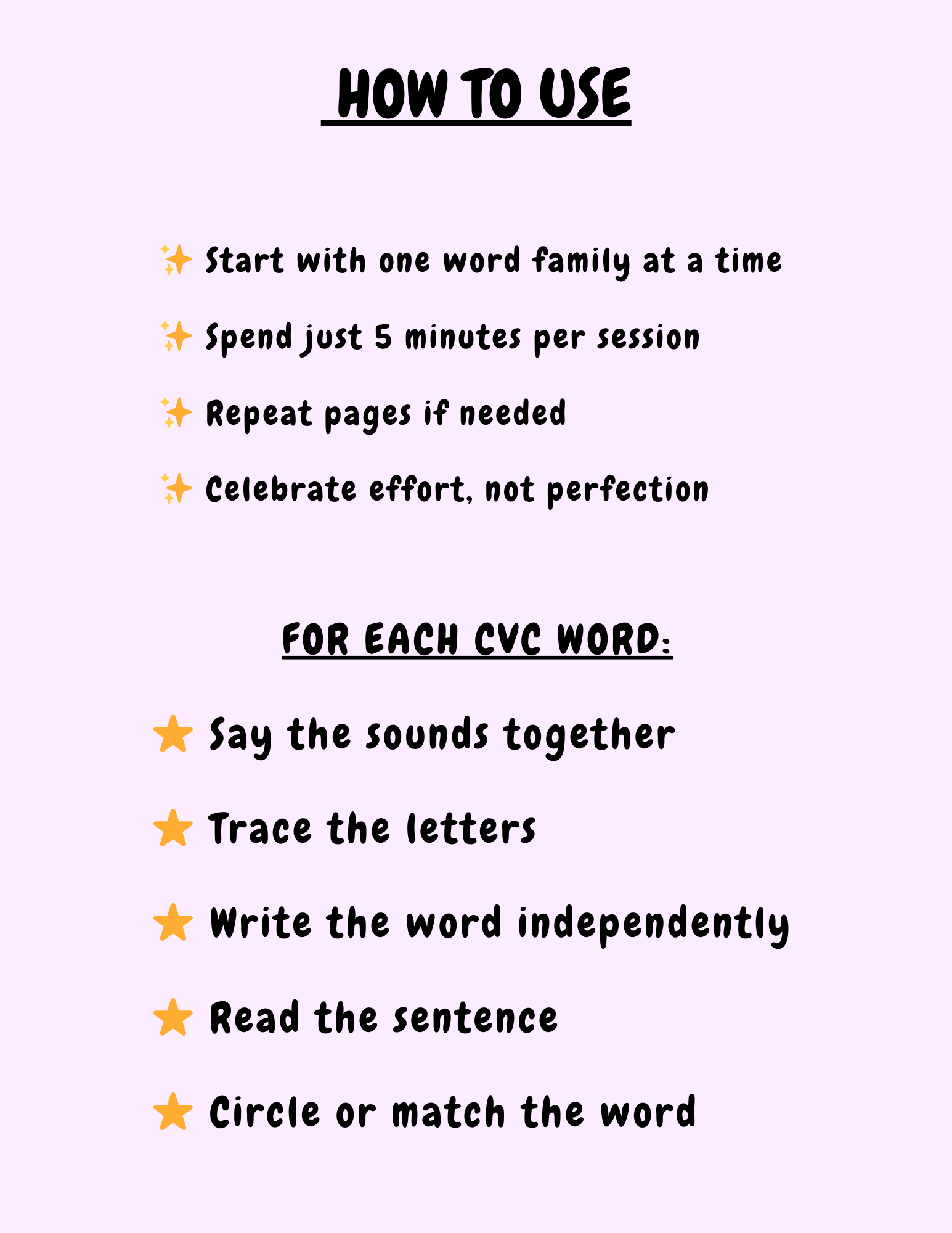 Level 4 – CVC Words (Early Readers)