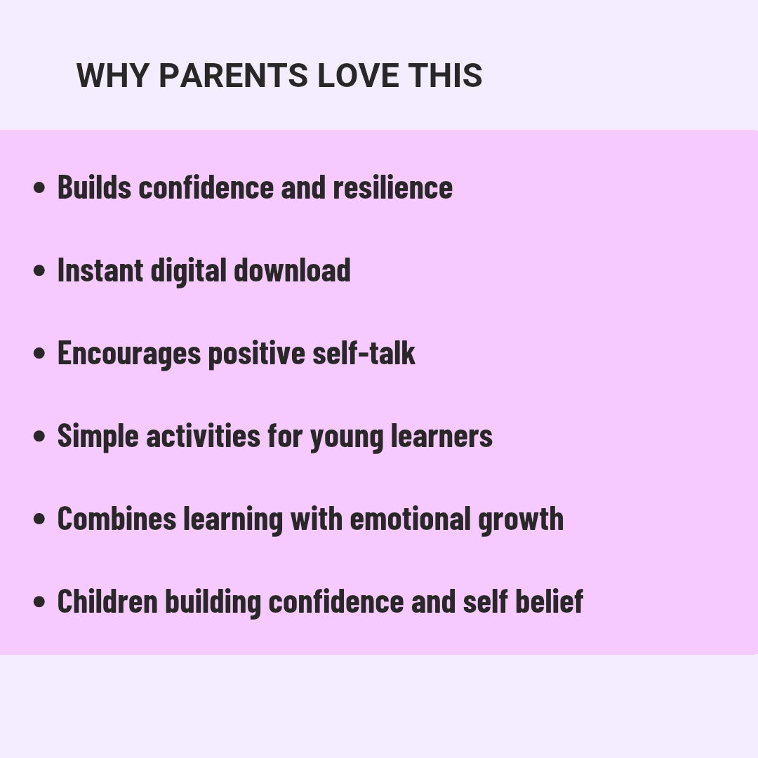 Confidence Building Bundle For Reading Practice And Emotional Support Printable Toolkit For Kids by Little Learners Prints