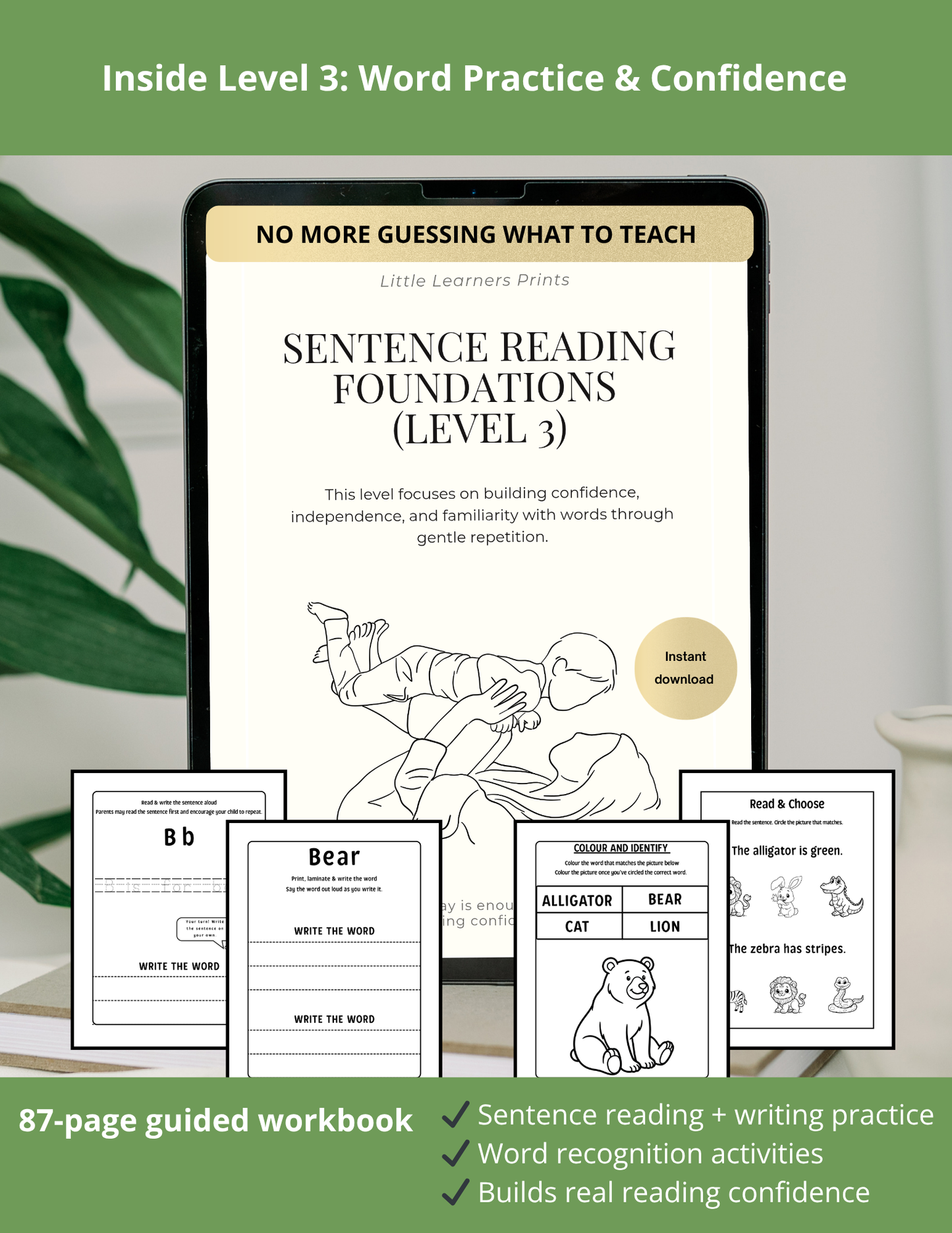 Sentence Reading Foundations (Level 3)