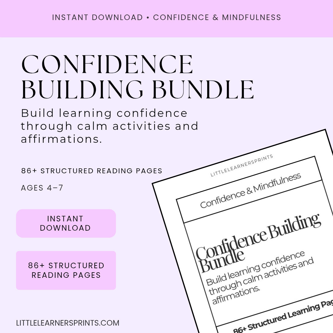 Confidence Building Bundle For Reading Practice And Emotional Support Printable Toolkit For Kids by Little Learners Prints